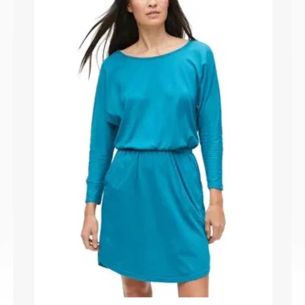 Michael Stars Teal Long Sleeve Dress